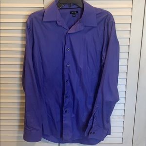 Purple men’s med button down.
